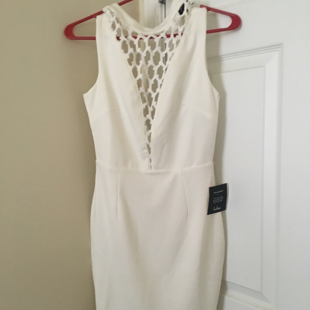 White mini dress